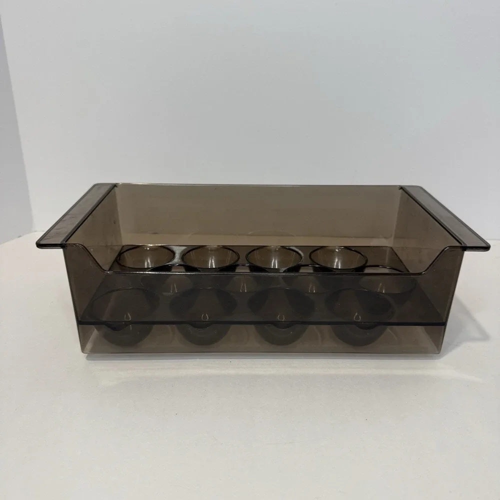 Vintage GE Refrigerator Egg Tray 12 Egg Storage Organizer Brown